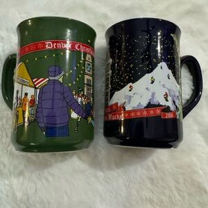2016 & 2017 Denver Christkindlmarket German Coffee Cup Tea Mug Collectible Set